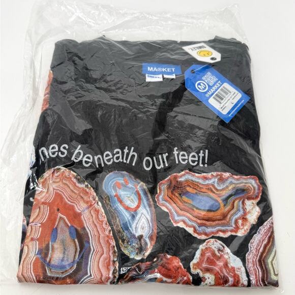 Market smiley, radiating joy, T-shirt, size large new in the bag - Picture 7 of 7